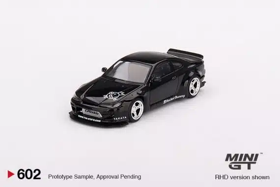 MINI GT No.602 Nissan Silvia (S15) Rocket Bunny Black Pearl RHD MGT00602