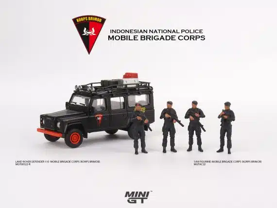 MINI GT 1/64 Metal Figurine: MINI GT Figurine: Mobile Brigade Corps (Brimob) MGTAC22