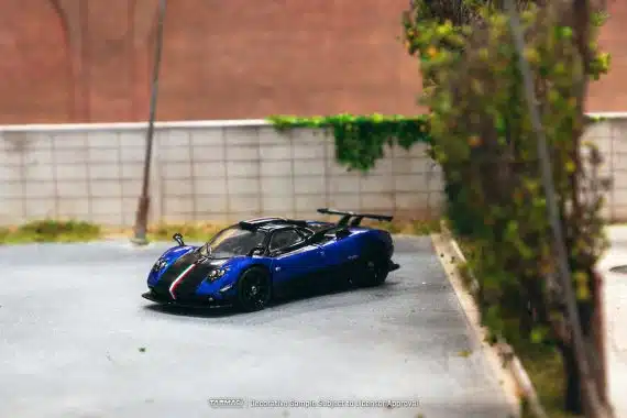 Tarmac Works 1/64 GLOBAL64 Pagani Zonda Cinque Blu Francia T64G-TL021-BL