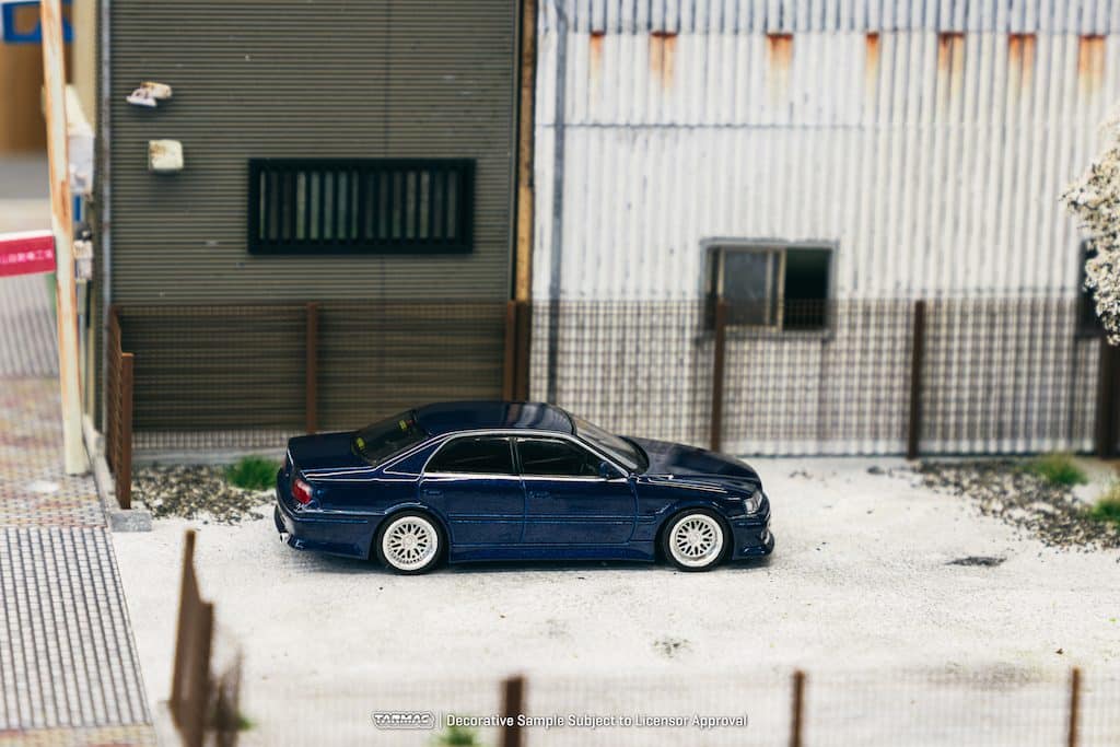 Tarmac Works 1/64 GLOBAL64 VERTEX Toyota Chaser JZX100 Blue Metallic T64G-007-BL