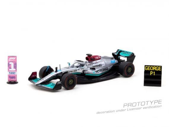 Tarmac Works 1/64 GLOBAL64 Mercedes-AMG F1 W13 E Performance Sao Paulo Grand Prix 2022 Winner George Russell T64G-F044-GR1