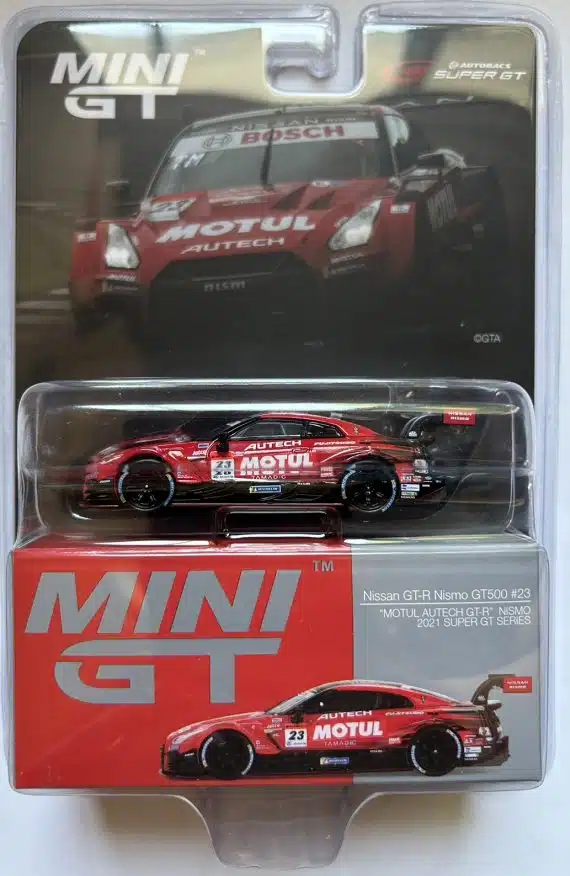 MINI GT No.595 Nissan GT-R Nismo GT500 #23 NISMO 2021 Super GT Series Japan Exclusive LHD MGT00595-L