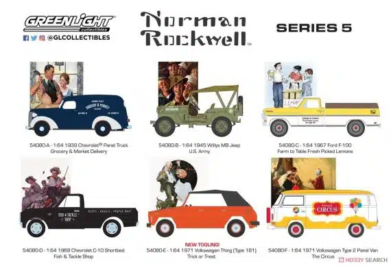 Greenlight 1/64 Norman Rockwell Series 5 - 1945 Willys MB Jeep 54080-B