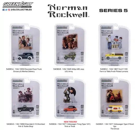 Greenlight 1/64 Norman Rockwell Series 5 - 1971 Volkswagen Type 2 Panel Van 54080-F
