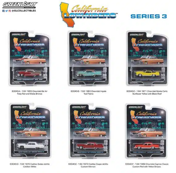 Greenlight 1/64 California Lowriders Series 3 - 1955 Chevrolet Bel Air 63040