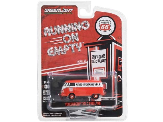 Greenlight 1/64 Running On Empty Series 16 - Phillips 66 Volkswagen Type 2 Panel Van 41160-F