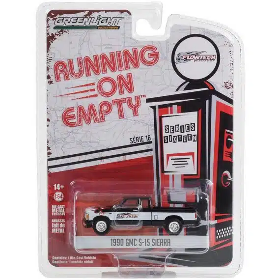 Greenlight 1/64 Running On Empty Series 16 - Flowtech 1990 GMC S-15 Sierra 41160-D