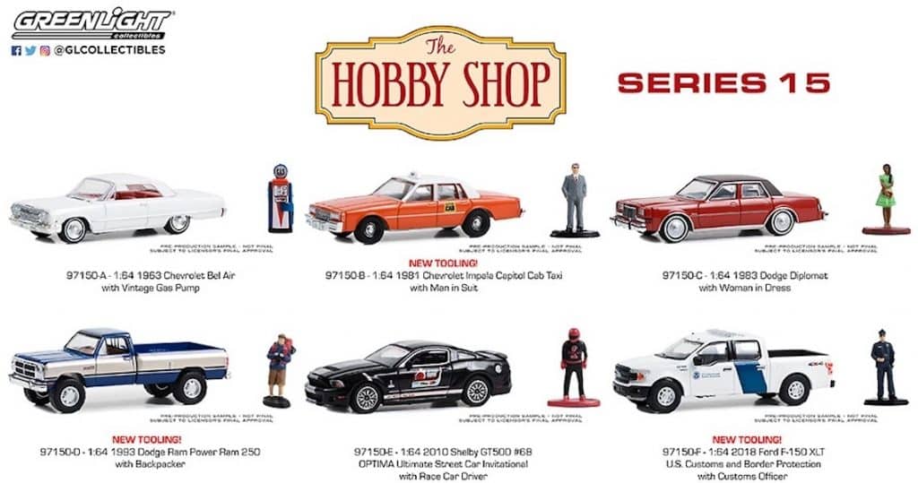 Greenlight 1/64 The Hobby Shop Series 15 - 1993 Dodge Ram Power Ram 250 with Backpacker 97150-D