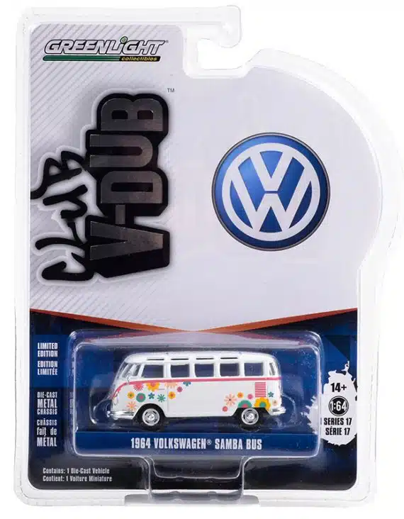 Greenlight 1/64 Club V-DUB Series 17 - 1964 Volkswagen Samba Bus 36080-B