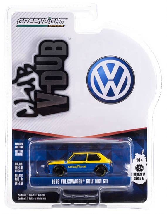 Greenlight 1/64 Club V-DUB Series 17 - 1976 Volkswagen Golf MK1 GTI 36080-F