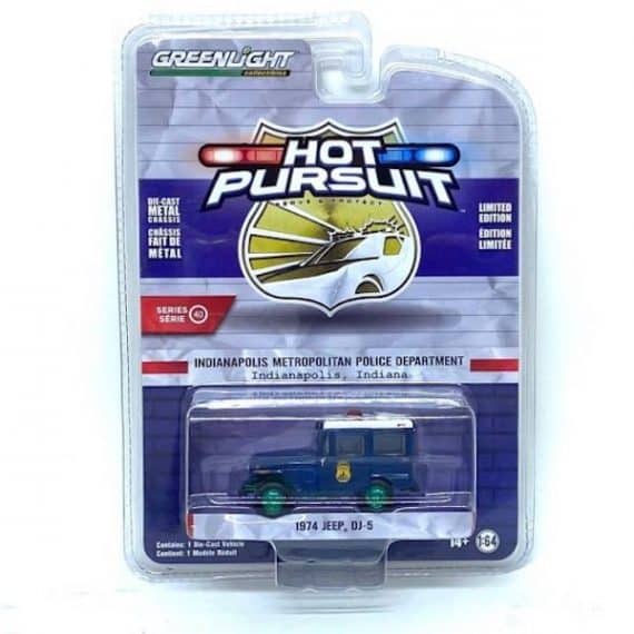 Greenlight 1/64 Hot Pursuit Series 40 - 1974 Jeep DJ-5 Chase Car (ล้อเขียว) 42980-A