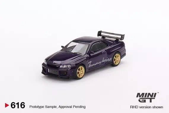 MINI GT No.616 Nissan Skyline GT-R (R34) Tommykaira R-z Midnight Purple MGT00616