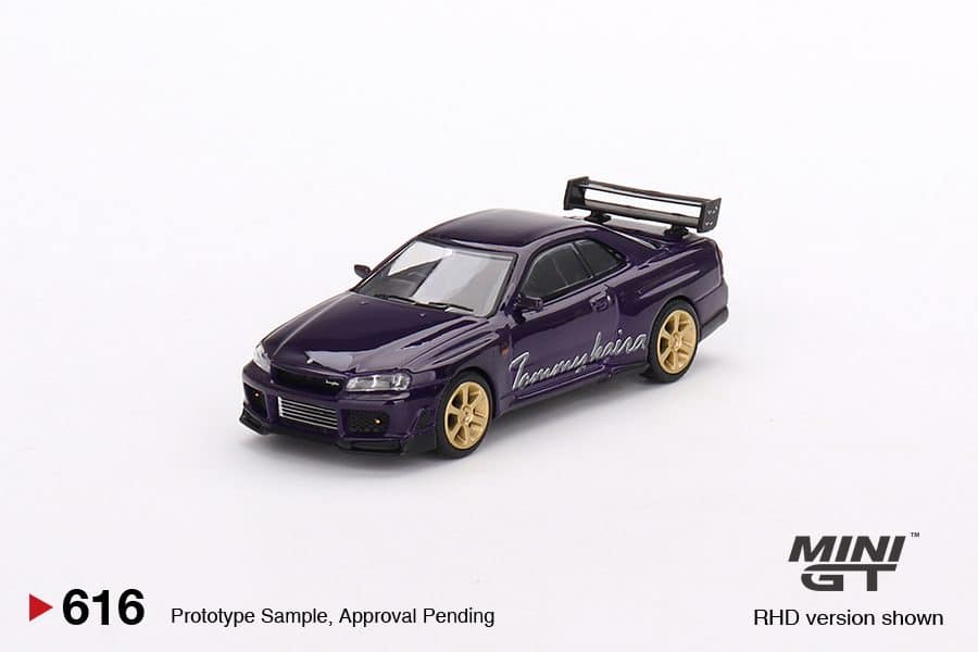 MINI GT No.616 Nissan Skyline GT-R (R34) Tommykaira R-z Midnight Purple MGT00616