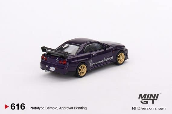 MINI GT No.616 Nissan Skyline GT-R (R34) Tommykaira R-z Midnight Purple MGT00616