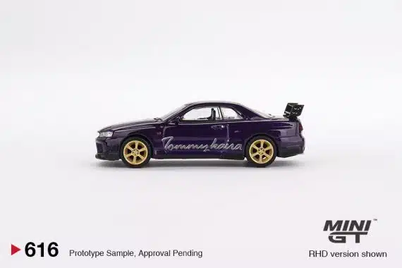 MINI GT No.616 Nissan Skyline GT-R (R34) Tommykaira R-z Midnight Purple MGT00616