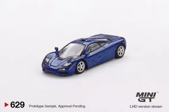 MINI GT No.629 McLaren F1 Cobalt Blue LHD MGT00629