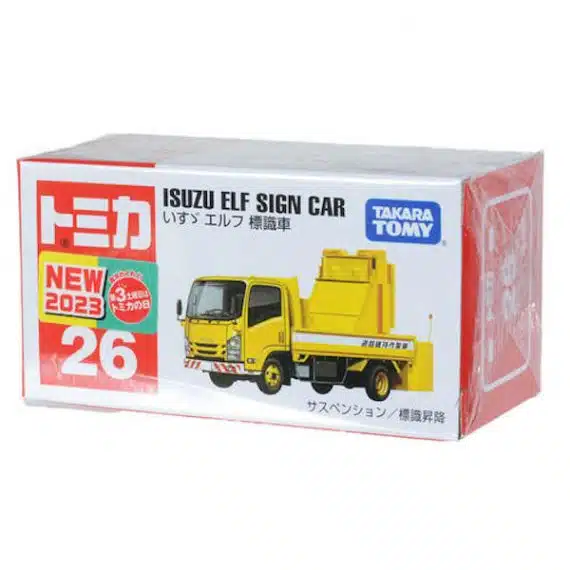 Takara Tomy Tomica No.26 Isuzu Elf Sign Car