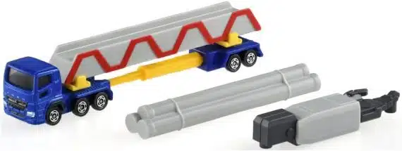 Takara Tomy Tomica Long Type No.140 Mitsubishi Fuso Super Great Pole Trailer