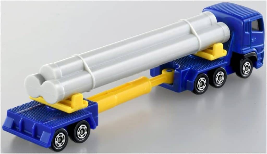 Takara Tomy Tomica Long Type No.140 Mitsubishi Fuso Super Great Pole Trailer
