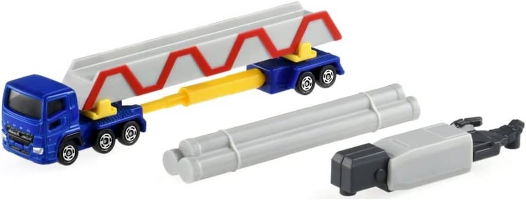 Takara Tomy Tomica Long Type No.140 Mitsubishi Fuso Super Great Pole Trailer