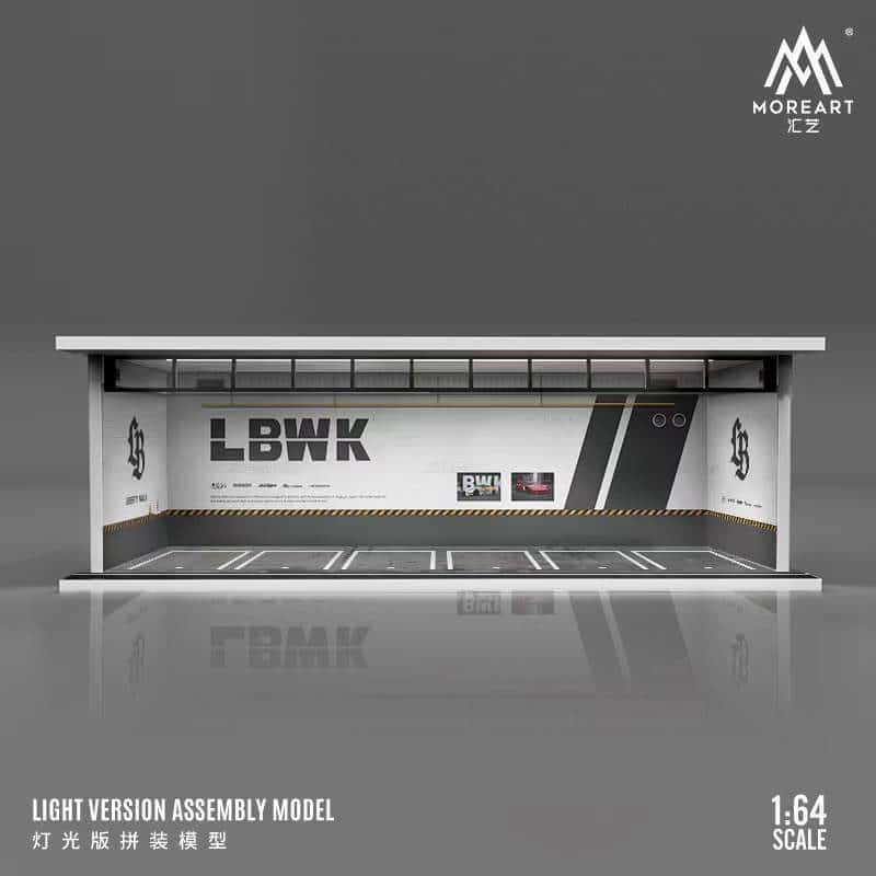 MOREART 1/64 LBWK Parking Garage Diorama with LED lights