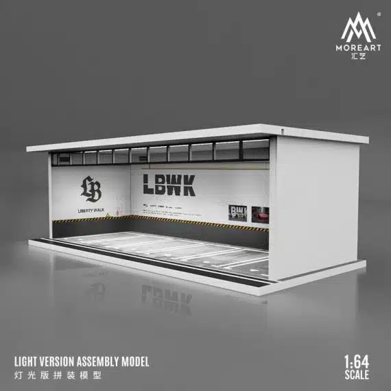 MOREART 1/64 LBWK Parking Garage Diorama with LED lights