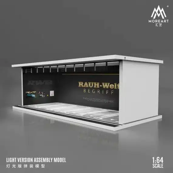 MOREART 1/64 RWB Parking Garage Diorama with LED lights
