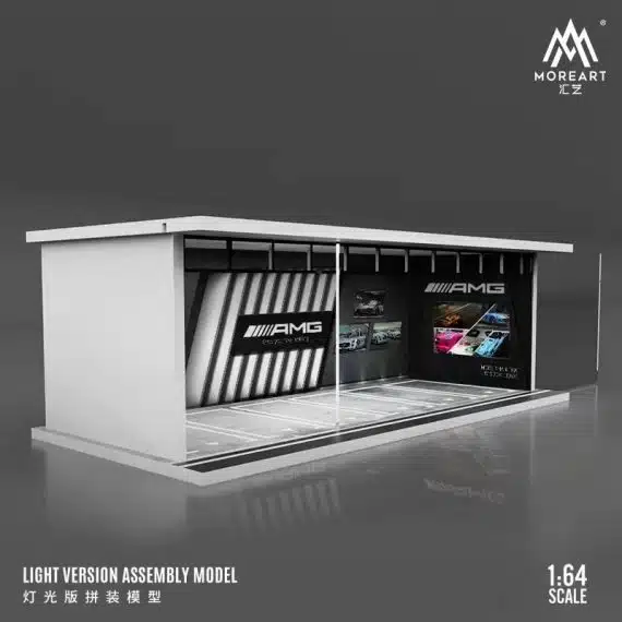 MOREART 1/64 AMG Parking Garage Diorama with LED lights