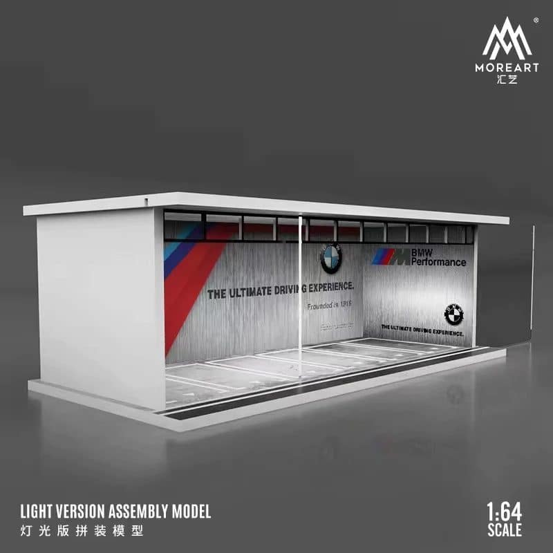 MOREART 1/64 BMW Parking Garage Diorama with LED lights