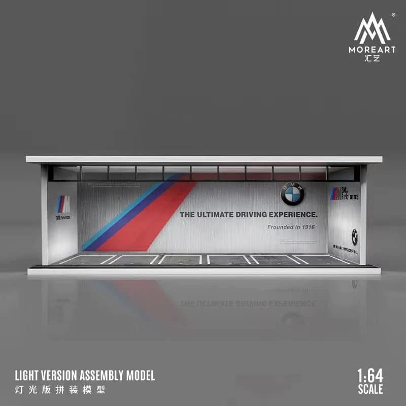 MOREART 1/64 BMW Parking Garage Diorama with LED lights
