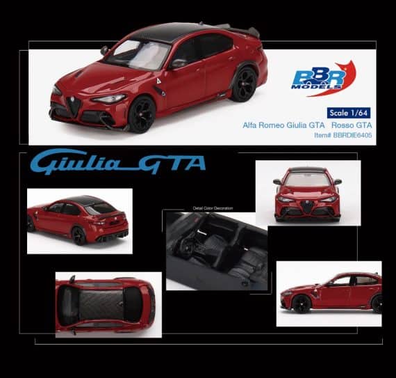BBR Models 1/64 Alfa Romeo Giulia GTA Rosso GTA BBRDIE6405