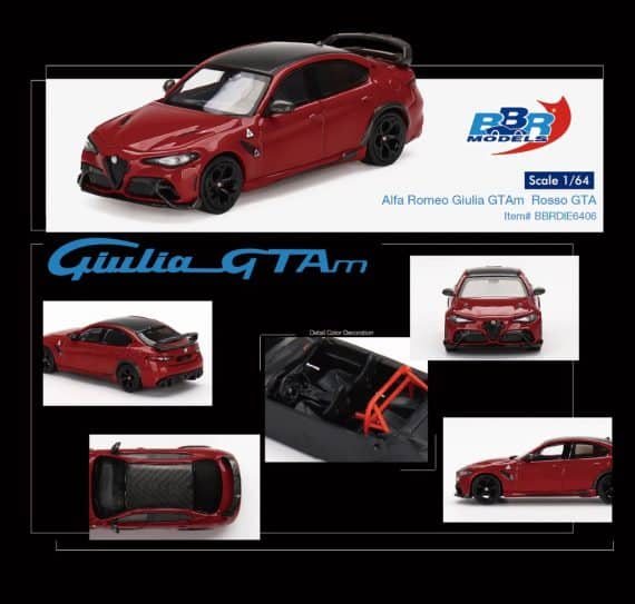 BBR Models 1/64 Alfa Romeo Giulia GTAm Rosso GTA BBRDIE6406