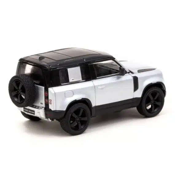 Tarmac Works GLOBAL64 Land Rover Defender 90 Silver Metallic