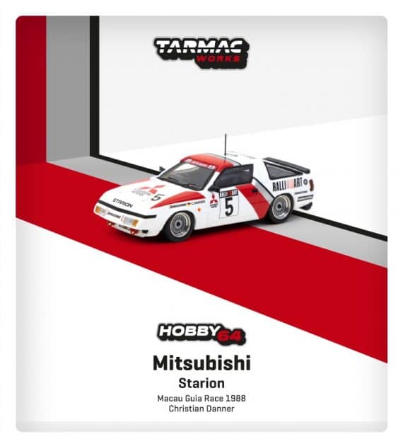 Tarmac Works 1/64 Hobby64 Mitsubishi Starion Macau Guia Race 1988