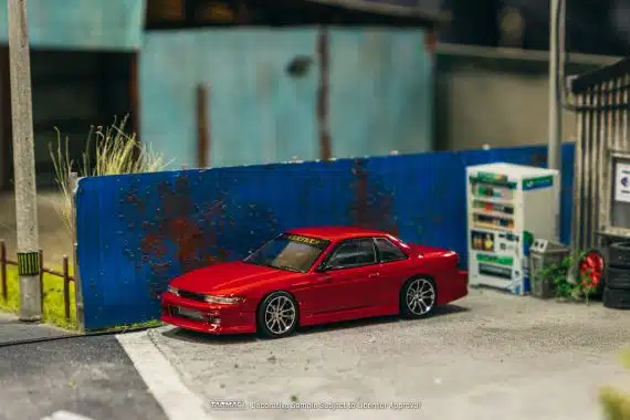 Tarmac Works 1/64 GLOBAL64 VERTEX Nissan Silvia S13 Red Metallic T64G-025-RE