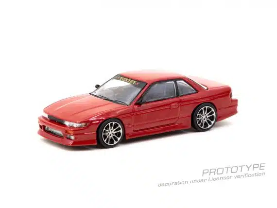 Tarmac Works 1/64 GLOBAL64 VERTEX Nissan Silvia S13 Red Metallic T64G-025-RE