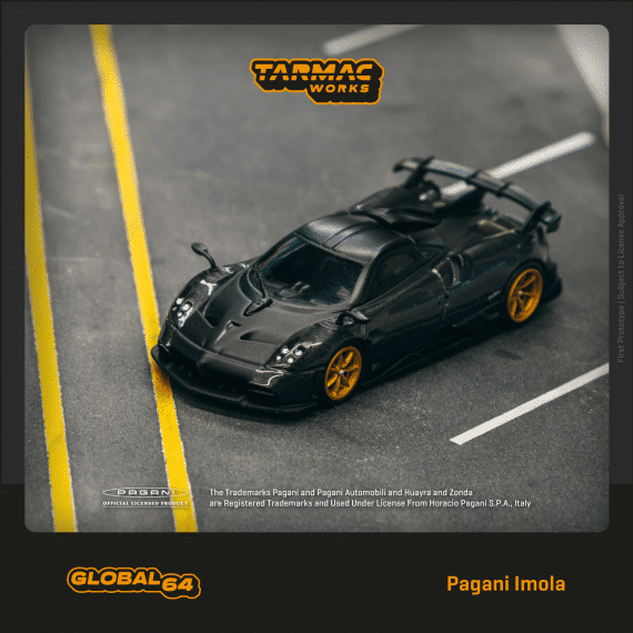 Tarmac Works 1/64 GLOBAL64 Pagani Imola Grigio Knockhill T64G-TL046-GY