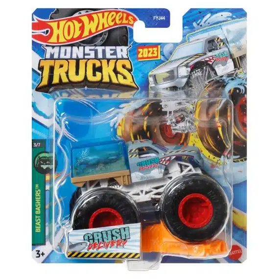 Hot Wheels Monster Trucks Beast Bashers Crush Delivery