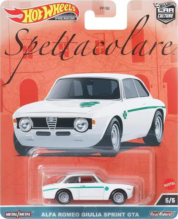 Hot Wheels Premium Car Culture Spettacolare - Alfa Romeo Giulia Sprint GTA HKC50