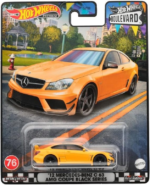 Hot Wheels Premium Boulevard '12 Mercedes-Benz C63 AMG Coupe Black Series