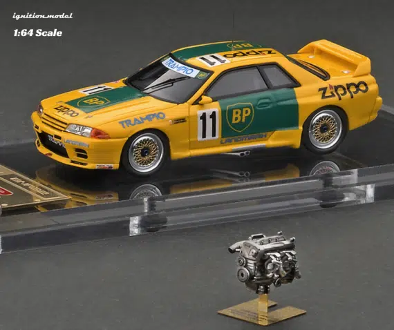 ignition model 1/64 BP OIL TRAMPIO GT-R (#11) 1993 JTC With RB26 Engine GrA IG2693