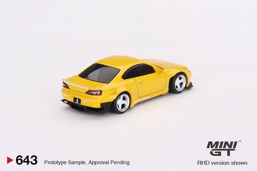 MINI GT No.643 Nissan Silvia (S15) Rocket Bunny Bronze Yellow MGT00643