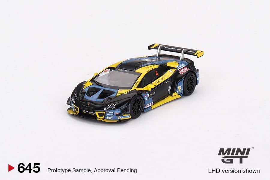 MINI GT No.645 Lamborghini Huracán GT3 EVO #4 2022 Macau GP Macau GT Cup 3rd Place MGT00645