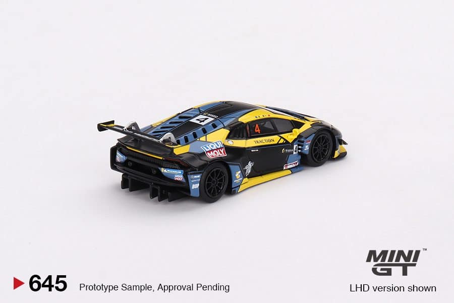 MINI GT No.645 Lamborghini Huracán GT3 EVO #4 2022 Macau GP Macau GT Cup 3rd Place MGT00645