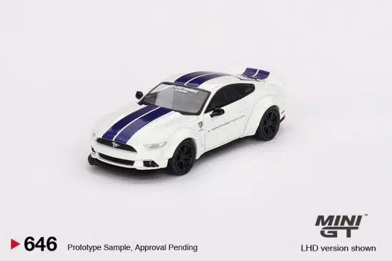 MINI GT No.645 FORD MUSTANG GT LB-WORKS White MGT00646
