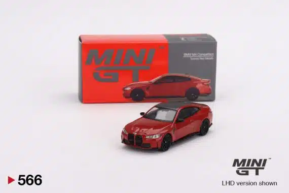 MINI GT No.566 BMW M4 Competition (G82) Toronto Red Metallic MGT00566