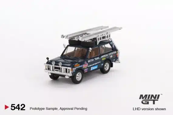 MINI GT No.542 Range Rover 1971 British Trans-Americas Expedition (VXC-868K) MGT00542