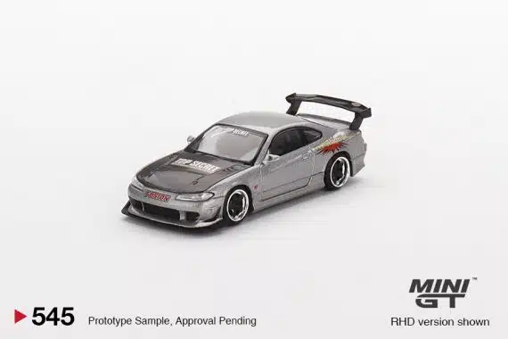 MINI GT No.545 Nissan Silvia Top Secret Silver RHD MGT00545