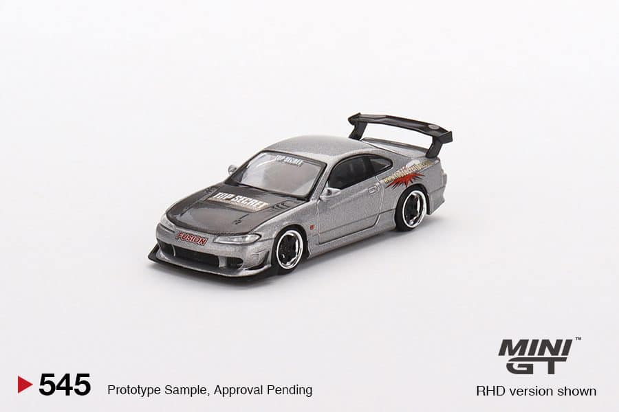 MINI GT No.545 Nissan Silvia Top Secret Silver RHD MGT00545