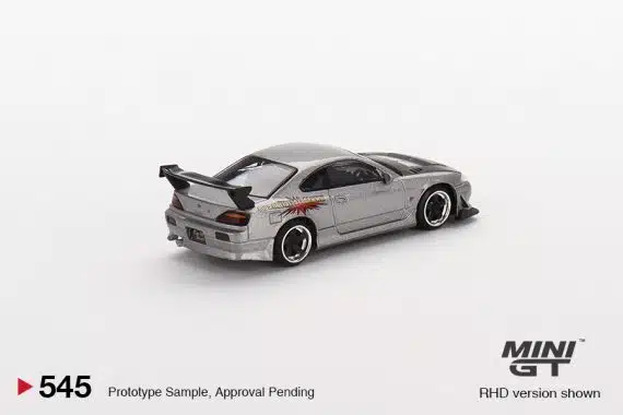 MINI GT No.545 Nissan Silvia Top Secret Silver RHD MGT00545